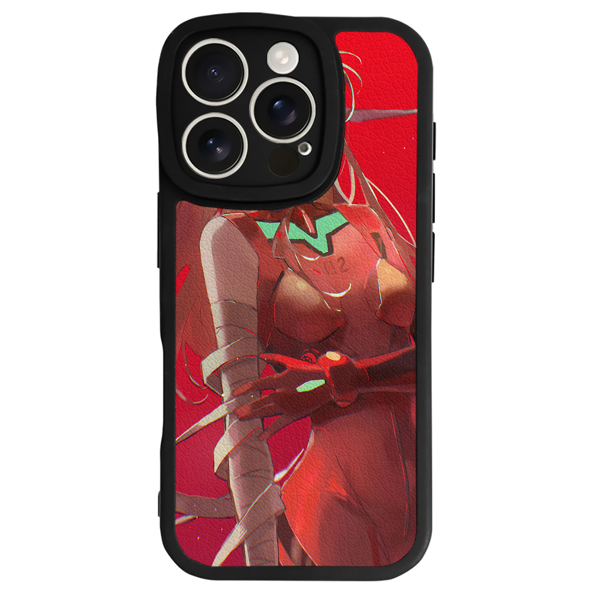 （画像用） EVA 新世紀エヴァンゲリオン 【iPhone 16シリーズ対応】シリコンスマホケース（レザー調） 材質：シリコン